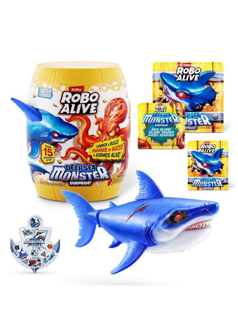 Інтерактивний ігровий набір "Глибоководний сюрприз: Велика біла акула" ROBO ALIVE S1 71155A Pets & Robo Alive (364129340)