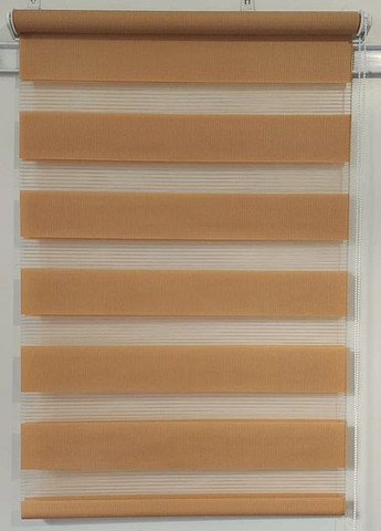 Рулонна штора день-ніч BH 1210 світло-коричневий 67х150 См No Brand (361663936)