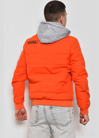 Оранжевая демисезонная куртка мужская демисезонная оранжевого цвета Let's Shop