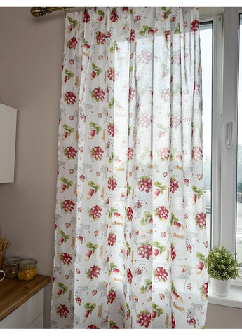 Комплект гардин Radish 145х170 см напівпрозорі штори для інтер'єру декор для дому ProDobro (369377997)