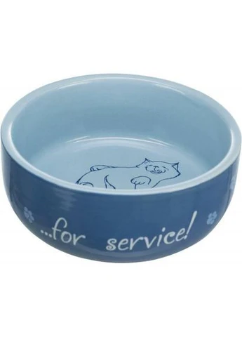 Миска Thanks for Service для кошек, керамическая, 11 см, 300 мл Trixie (362577727)