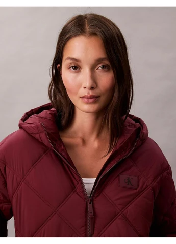 Бордова демісезонна куртка Calvin Klein