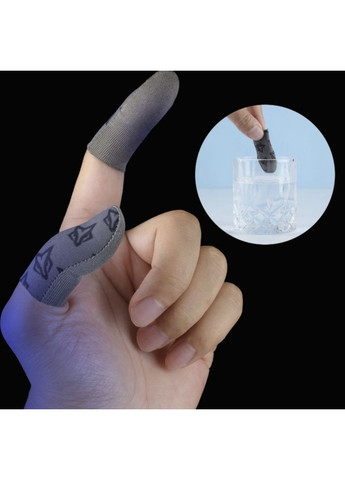 Кіберспортивні сенсорні напальчники для ігор на телефоні в PUBG Mobile (геймпад тригери курки) 2 шт Сірий OlaN (360898224)