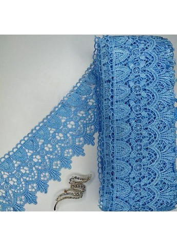 (1 метр) Мереживо макраме Sindtex 9 см колір - блакитний (06М-SF3119-2) Plus-plus (352751174)