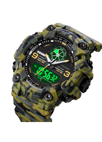 Годинники 1818 Military для чоловіків військові з будильником та секундоміром спортивні камуфляжні ProDobro (367264859)