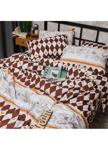 Комплект постельного белья Бязь Gold Люкс King Size 220x240 наволочки 4х50х70 (MS-820009383) Moon&Star Heart Patch (356115658)