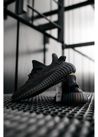 КРОССОВКИ ЖЕНСКИЕ ADIDAS YEEZY BOOST 350 BLACK CINDER АДИДАС ИЗИ БУСТ No Brand чёрные демисезоны (367172641)