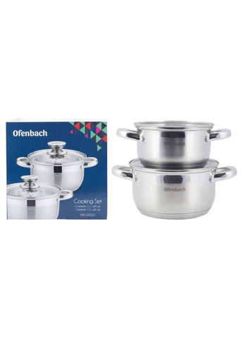 Набір посуду Ofenbach 4 предметів з нержавіючої сталі KM- hjk Kamille 100003 (360880137)