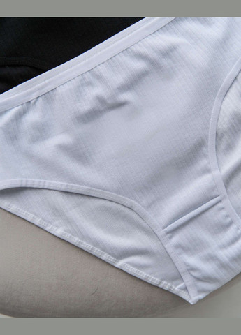 Однотонні трусики в рубчик Plus Size - базовий мікс 5 шт Nicoletta (342119981)