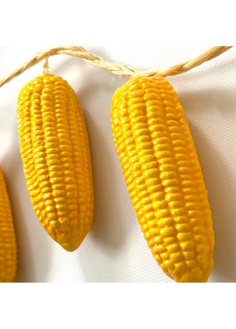 Декоративные овощи на связке "Кукуруза"-4 шт, пенопласт, арт 018302, длина 50 см, размер одного овоща - 13,5*4,5 см No Brand (334343810)