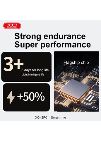 Смарт-кільце RS01 Smart Ring розмір 10 (внутрішній діаметр 19,9 мм, титановий сплав) XO (368788896)