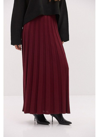 Жіноча довга в'язана спідниця з ефектом плісе MKAR102262 Arjen (368992537)