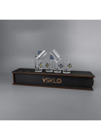 Подарункові стопки для горілки СБУ на підставці | Подарунок шефу на будь-яке свято Handmade 225-001-058 (366889309)