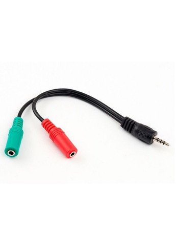 Аудіо-кабель CCA-417 3.5мм 4-pin "тато"/3.5 мм стерео "мама"+мікрофон "мама", (о) Gembird (325686243)