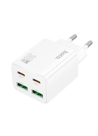 Сетевой адаптер Fundador four-port charger set N56 |2USB/2Type-C, 30W/3A, PD/QC| Hoco (389370634)