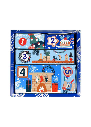 Набір для творчості Зимовий адвент календар 0,350кг для дітей 3+ святковий сюрприз для творчості Strateg (369759069)