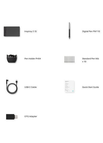 Графический планшет (H641P) Huion Inspiroy 2 S (366156587)