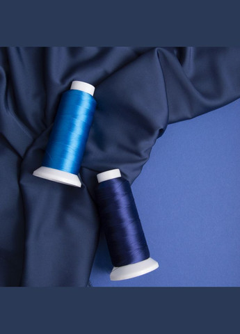 Тканина плательна атлас шовк Vanessa синій IDEIA (275869441)