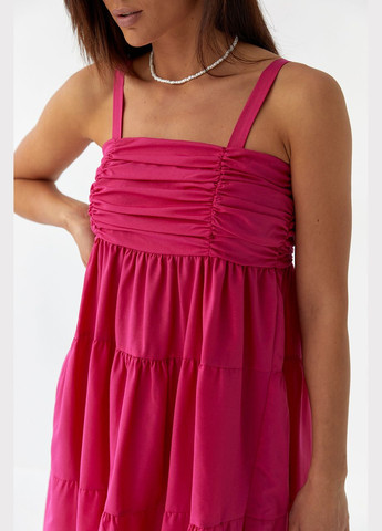 Сарафан міді з драпіруванням на полочці Liton (296909073)