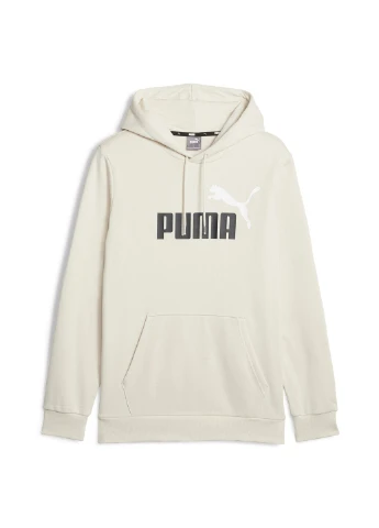 Белый толстовка essentials+ two-tone big logo men's hoodie Puma однотонный (374494406)