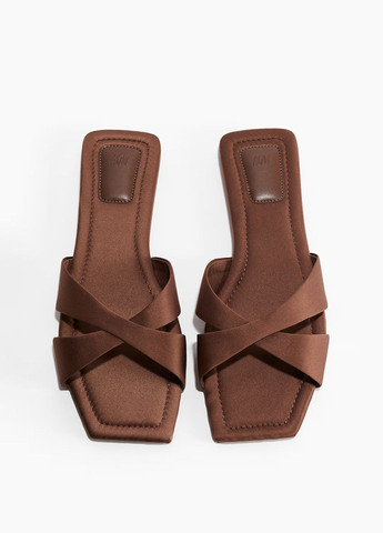 Коричневые шлепанцы H&M