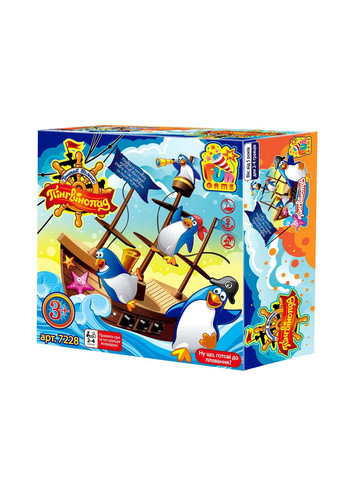 Настольная игра Пингвинопад 4FUN Game Club корабль пингвины (7228) Fun Game (322425414)