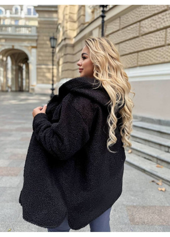 Черная повседневный, кэжуал рубашка однотонная Style Point с длинным рукавом