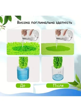 Насадка для швабры Swiffer Sweeper из микрофибры многоразовая для сухой и влажной уборки зеленая No Brand (401285045)