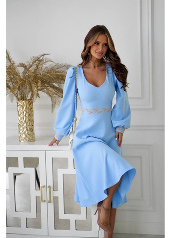 Голубое платье, цвет голубой Fashion