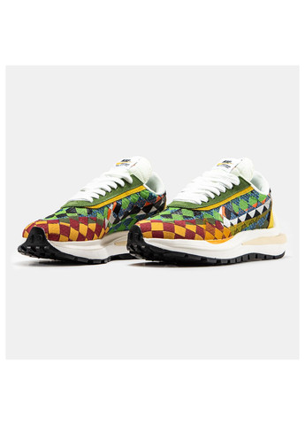 Цветные демисезонные кроссовки мужские Nike Sacai VaporWaffle x Jean Paul Gaultier