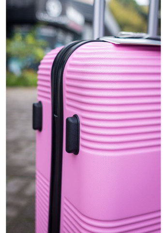 Валіза пластикова ручна поклажа XS, колір чорний Wings 5398 (365715884)