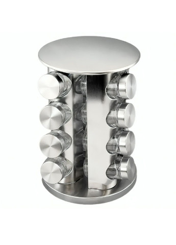 Комплект баночок для зберігання спецій приправ на поворотній підставці з грамовими вагами для спецій до 500 г (480904-Prob) Unbranded (347494921)