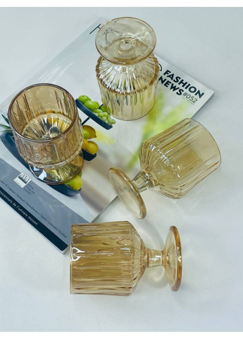 Набор бокалов для вина Дюк 102-538 220 мл 6 шт янтарный Olens (371872904)