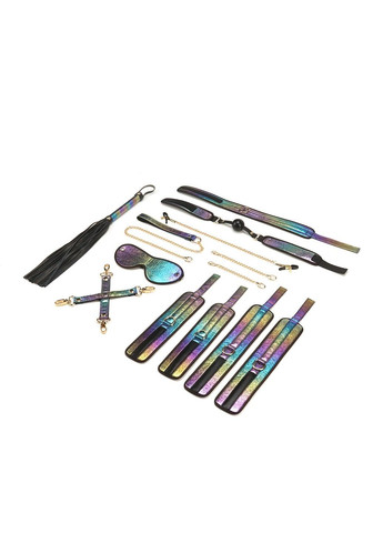 БДСМ-набор Vivid Rainbow 8 Pieces Set, 8 аксессуаров, экокожа на бархатной основе Liebe Seele (339865835)