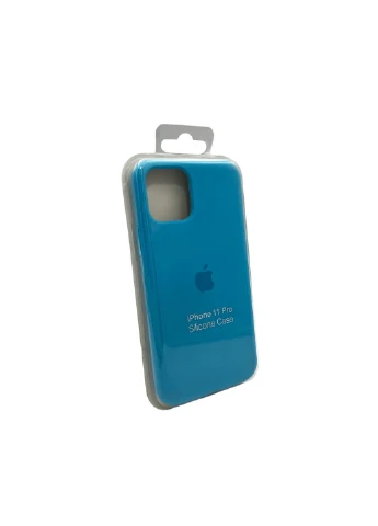 Чехол для смартфона Silicone Full Case AA Open Cam for Apple iPhone 11 Pro Max круглый 38, Surf Blue Silicone Case (382474531)