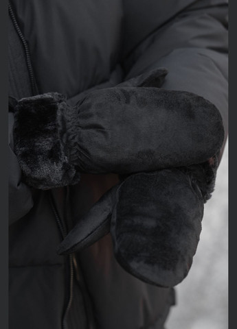 Теплые черные зимние перчатки перчатки Polar Without (304611742)