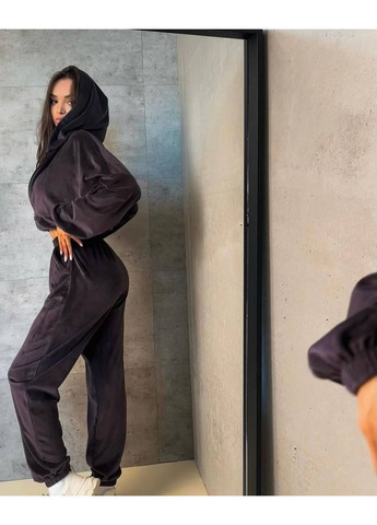 Жіночий костюм із м’якої велюрової тканини No Brand (364961265)