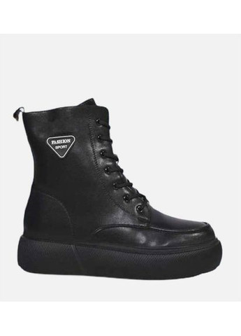 Черевики жіночі Nice на товстій підошві зимові прес шкіра (372377128)