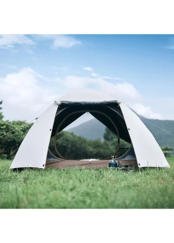Палатка двухместная Naturehike Greek Style CNK2300ZP024 трёхсезонная купольная 210x230x115 см полиэстер светло-кофейный No Brand (401358542)