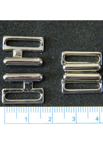 Застібки для купальника, метал 1,5 см (хром) Plus-plus (352744561)