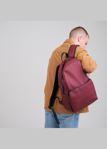 Городской рюкзак из экокожи бордового цвета с отделением под ноутбук ToBeYou x (293247134)
