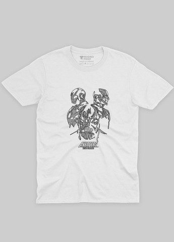 Біла демісезонна футболка для хлопчика з принтом супезлодія - танос (ts001-1-whi-006-019-013-b) Modno
