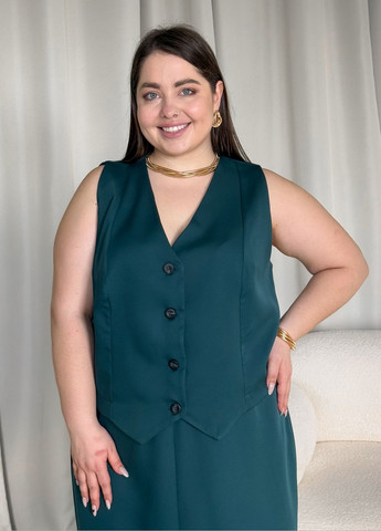 Женский деловой костюм с брюками со стрелками и жилеткой Merlini Венто (322250289)