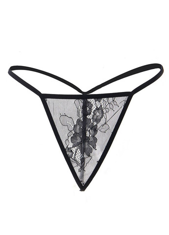 Мереживний халат чорний з довгими рукавами стрінги в комплекті, Star Night (361670685)