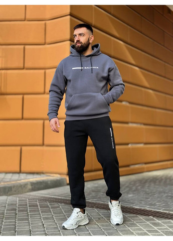 Теплый мужской костюм графитового цвета 35067 Fashion (363022073)