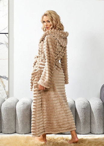 Махровий жіночий халат з капюшоном Selim-tekstil (308202201)