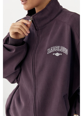 Зимовий спортивний костюм із написами - темно-сірий колір Lurex (370601901)