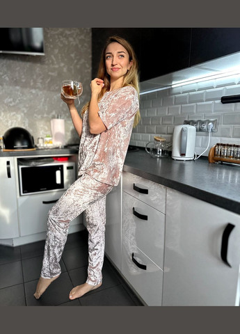 Пудрова всесезон домашній костюм-піжама 2 Льва