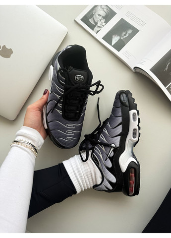 Кроссовки женские и мужские Nike Air Max TN Plus gray black | Найк Аир Макс ТН плюс серые черные No Brand серые демисезоны (351871634)