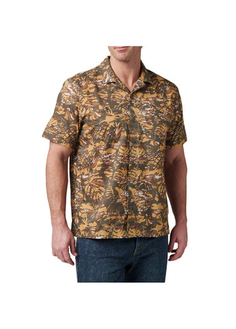Сорочка тактична Adventure Print Short Sleeve Shirt Ranger Green Neu Vay Camo 5.11 Tactical (323156220)